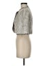 Trina Turk Chevron-herringbone Silver Jacket Size 6 - photo 5