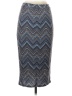 Willow & Clay Chevron-herringbone Blue Formal Skirt Size S - photo 2