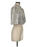 Trina Turk Chevron-herringbone Silver Jacket Size 6 - photo 4