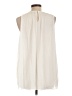 Zara Basic 100% Polyester Ivory Sleeveless Blouse Size L - photo 2