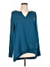 Soft Surroundings Teal Long Sleeve Blouse Size L - photo 1