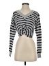 Olivaceous Stripes Silver Cardigan Size S - photo 1