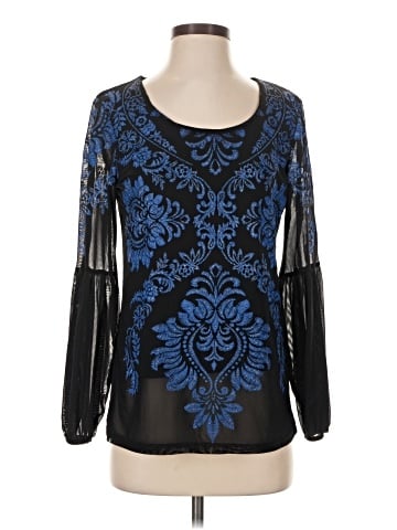 JM Collection Long Sleeve Blouse (view 1)
