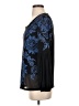 JM Collection Blue Long Sleeve Blouse Size XS - photo 5