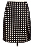 Ann Taylor Polka Dots Black Formal Skirt Size 10 Petite - photo 1