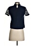 Topshop 100% Polyester Black Short Sleeve Blouse Size 2 - photo 2