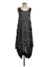 Comfy U.S.A. Polka Dots Black Casual Dress Size XS - photo 1