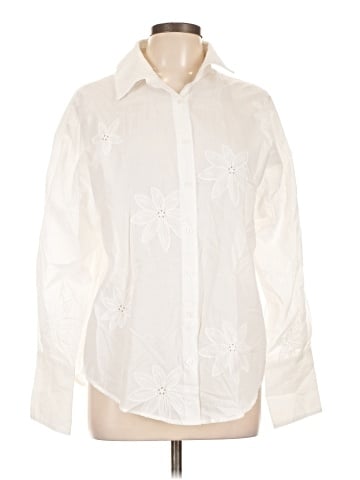 Line & Dot Long Sleeve Blouse (view 1)