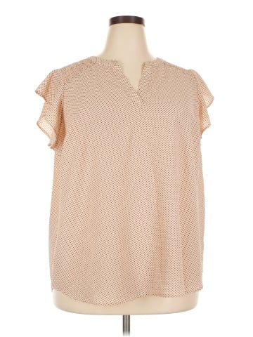 Adrianna Papell Short Sleeve Blouse (view 1)