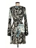 Laundry by Shelli Segal 100% Polyester Paisley Teal Cocktail Dress Size 8 Petite - photo 2