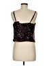 Gap 100% Polyester Burgundy Sleeveless Top Size M (tall) - photo 2