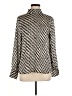 MNG 100% Polyester Houndstooth Ivory Long Sleeve Blouse Size 6 - photo 1