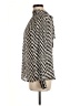 MNG 100% Polyester Houndstooth Ivory Long Sleeve Blouse Size 6 - photo 5