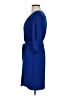 Valerie Bertinelli Solid Blue Casual Dress Size 4 - photo 5