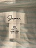 Japna 100% Rayon Stripes White Short Sleeve Blouse Size XL - photo 7