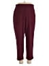 Lou & Grey Solid Burgundy Casual Pants Size XL - photo 1