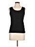 Marled Essentials Black Sleeveless T-Shirt Size L - photo 1