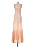 Aqua 100% Polyester Tan Casual Dress Size S - photo 2