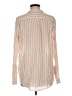 Current/Elliott 100% Cotton Stripes Ivory Long Sleeve Blouse Size Med (2) - photo 2