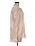 Current/Elliott 100% Cotton Stripes Ivory Long Sleeve Blouse Size Med (2) - photo 4