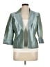Alex Evenings Metallic Teal Blazer Size 14 - photo 1