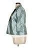 Alex Evenings Metallic Teal Blazer Size 14 - photo 5