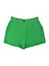 J.Crew 100% Linen Solid Green Shorts Size XXS - photo 1