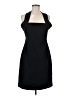 Halston 100% Polyester Solid Black Cocktail Dress Size 6 - photo 1