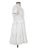 Flat White White Casual Dress Size XS - photo 4