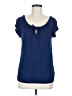 Old Navy 100% Rayon Blue Short Sleeve Blouse Size M - photo 1