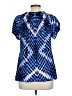 Style&Co Blue Short Sleeve Blouse Size L - photo 2