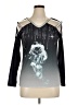 Unbranded 100% Polyester Silver Long Sleeve Top Size XL - photo 1