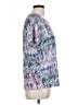 Blair 100% Polyester Blue Short Sleeve Blouse Size L - photo 4