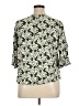 Fun2Fun 100% Rayon Green 3/4 Sleeve Blouse Size 1X - photo 2