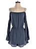 One Clothing 100% Polyester Solid Blue Romper Size XS - photo 1