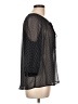 19 Cooper 100% Polyester Black 3/4 Sleeve Blouse Size L - photo 4