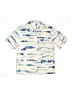 Zara Tie-dye Blue Short Sleeve Button-Down Shirt Size 13 - 14 - photo 1