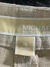 MICHAEL Michael Kors Chevron-herringbone Tan Linen Pants Size 16 - photo 4
