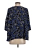 Tommy Bahama 100% Rayon Floral Blue 3/4 Sleeve Blouse Size S - photo 2