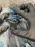 Robert Louis 100% Rayon Chevron-herringbone Blue Casual Pants Size L - photo 7