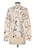 Christopher & Banks 100% Cotton Tan Long Sleeve Blouse Size S - photo 2
