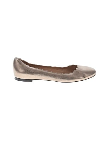 Chloé Leather Lauren Scalloped Ballet Flats (view 1)