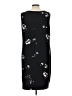 Chico's Graphic Black Casual Dress Size L - photo 2
