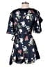 Keepsake 100% Polyester Floral Blue Romper Size S - photo 2