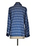 Zara Print Blue Long Sleeve Blouse Size S - photo 2