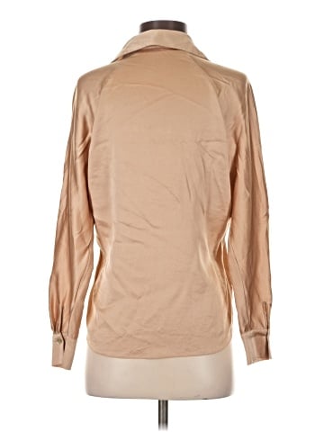 Vince. Long Sleeve Silk Top (view 2)