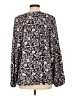 Old Navy 100% Rayon Paisley Blue Long Sleeve Blouse Size L - photo 2