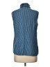 Bass Polka Dots Blue Sleeveless Button-Down Shirt Size L - photo 2