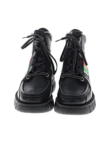 Gucci Quebec Leather Platform Ankle Boots (view 2)