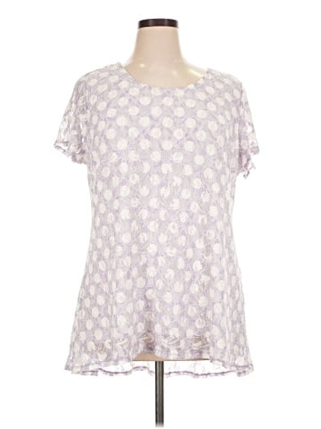 Susan Graver Short Sleeve Blouse (view 1)